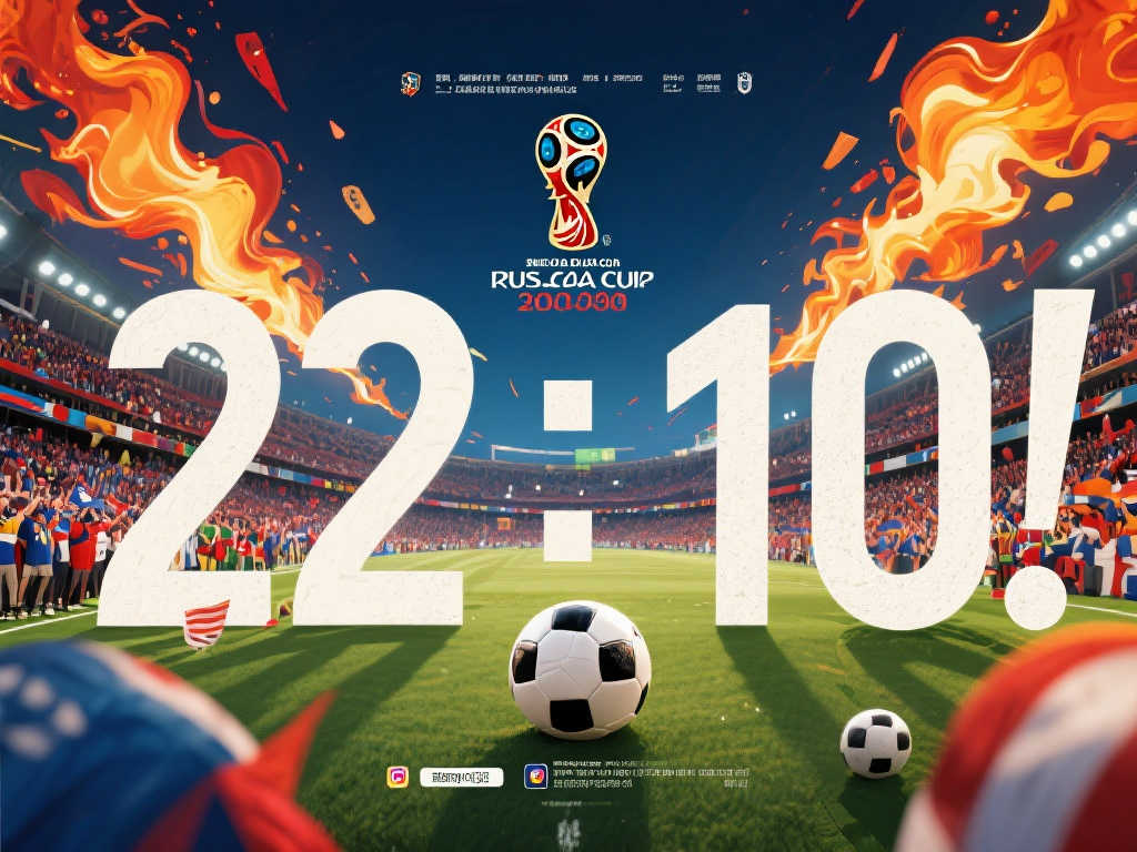 世界杯倒计时海报震撼发布，全国热血沸腾